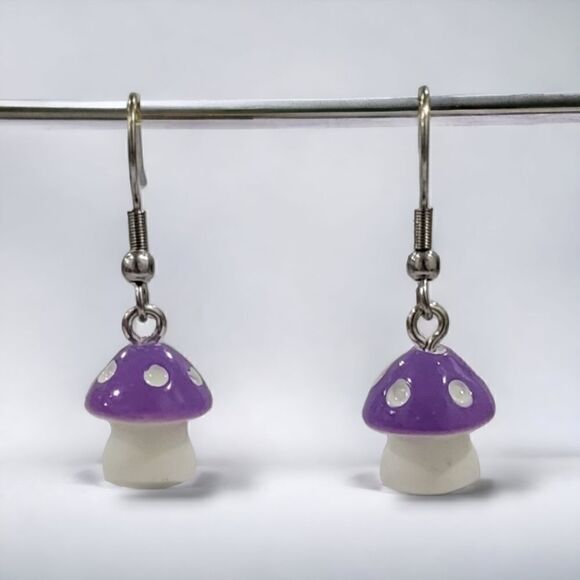 🍄‍🟫Mushroom Earrings🍄‍🟫(2-A018-A)-Jewelry for Women - Picture 1 of 6